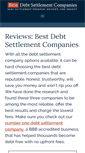 Mobile Screenshot of best-debt-settlement-companies.net